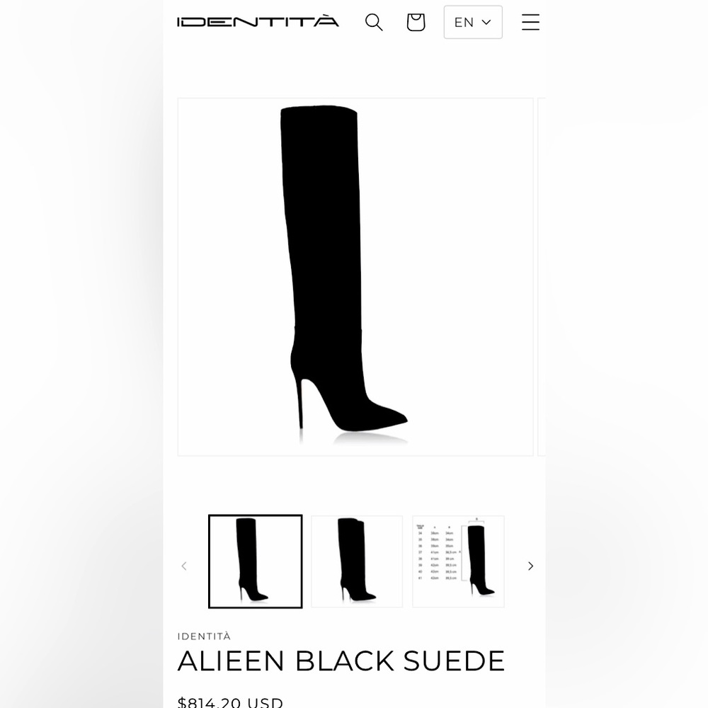 ALL LEATHER Brand new, with tags never worn. Italian made knee high boots